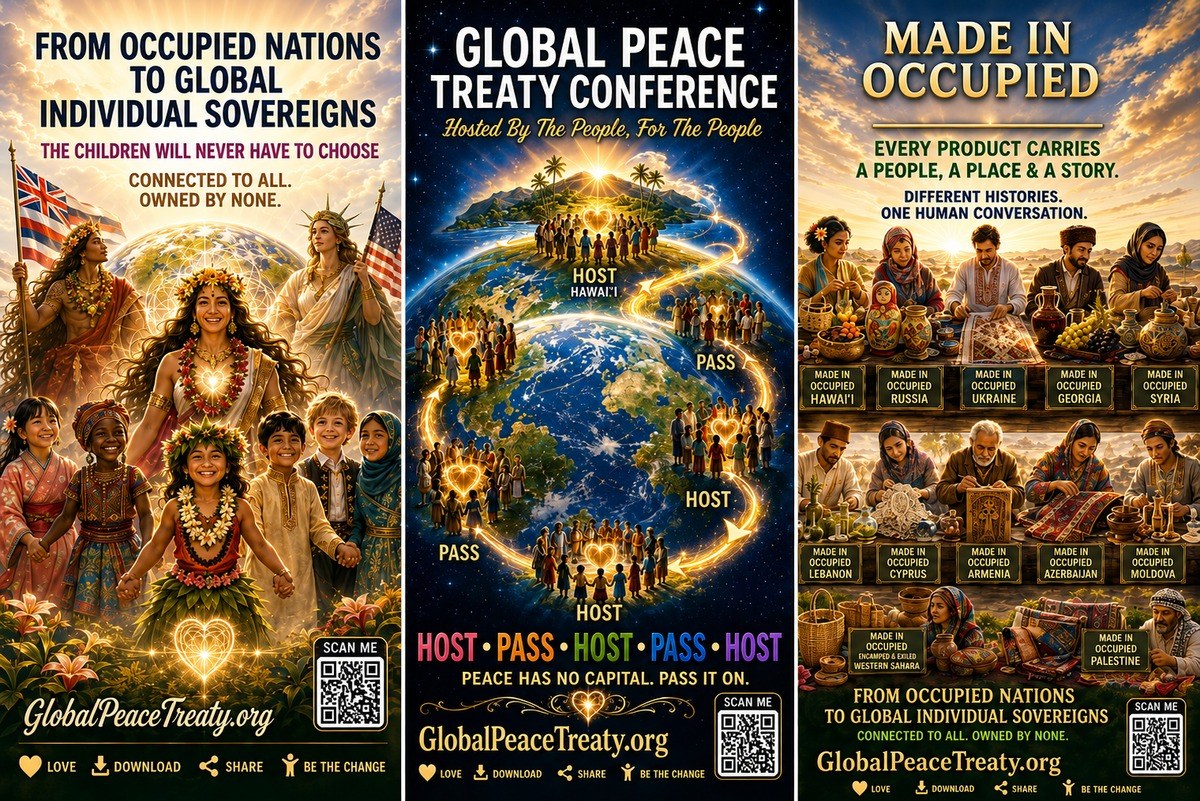 Global Peace Treaty invitation artwork